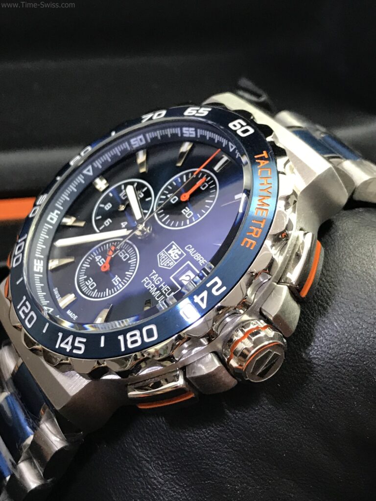 TAG Heuer Formula1 Chronograph 43mm Blue Dial หน้าน้ำเงินเงา 3วงตั้ง 02