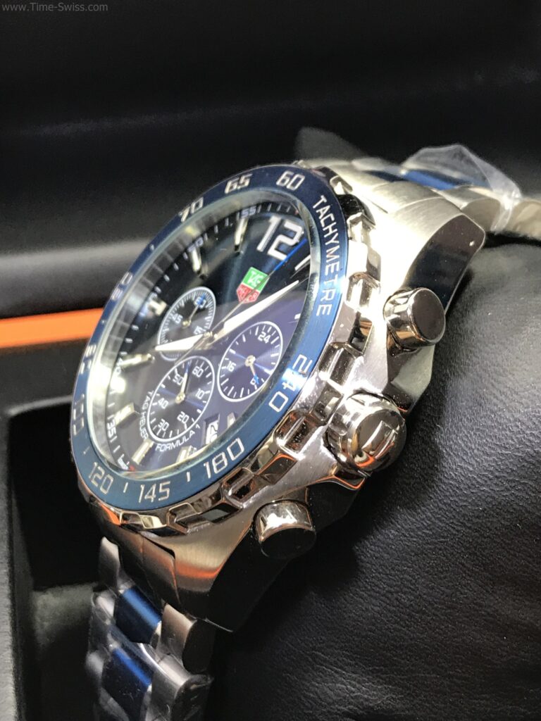 TAG Heuer F1 Chronograph Blue Dial 43mm ขอบฟิล์มสีน้ำเงิน 02