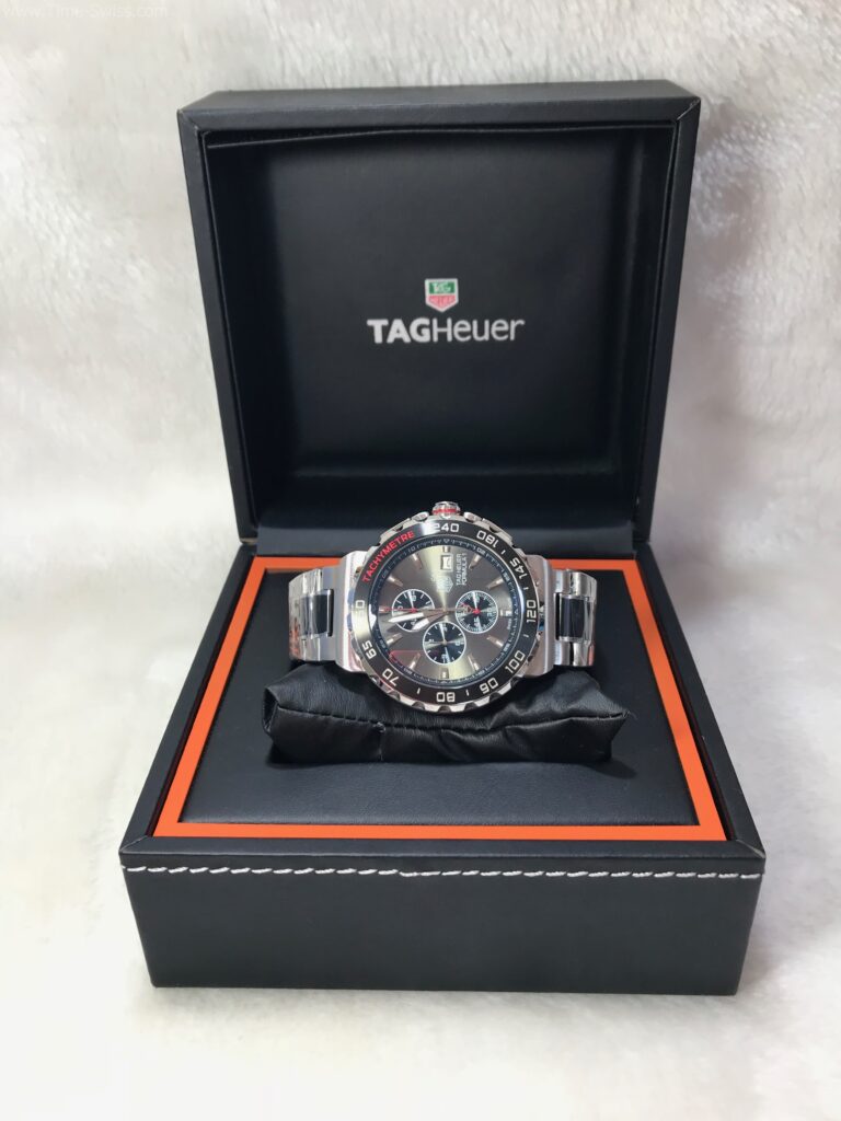 TAG Heuer Formula1 Chronograph PVD Black Dial 43mm หน้าดำเทา 3วงตั้ง 06