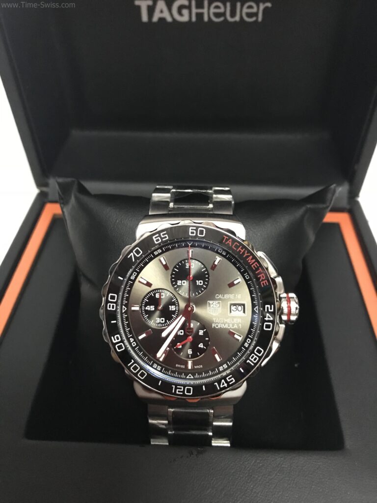 TAG Heuer Formula1 PVD Chronograph 43mm Black Dial หน้าดำเงา 3วงตั้ง 01