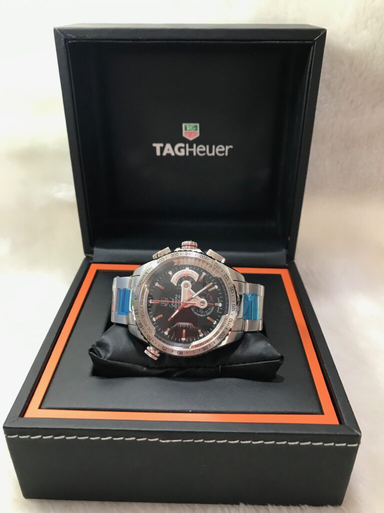 TAG Heuer Grand Carrera 36 Black Dial 43mm เรือนเงิน สายเหล็ก 07