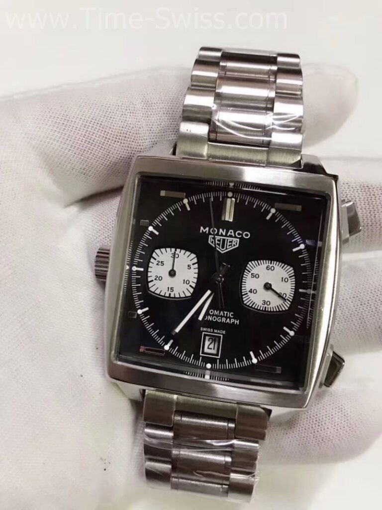 TAG Heuer Monaco Black Dial 40mm Steel หน้าดำ สายเหล็ก