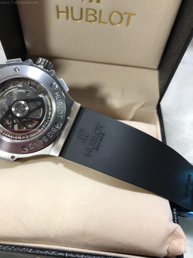 Hublot Big Bang Geneve Black Dial 40mm Swiss หน้าดำ เครื่องจับเวลา สายยาง 05