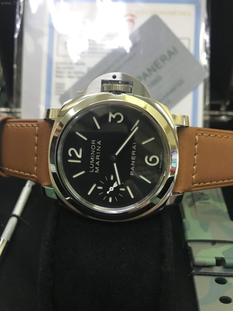 Panerai Luminor Marina PAM111 Black Dial 44mm Swiss Super หน้า สายหนังน้ำตาล 01