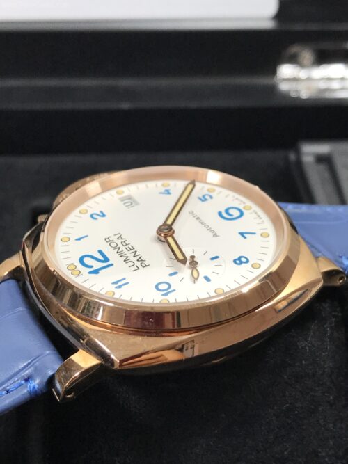 Panerai PAM756 Rose Gold White Dial 44mm Swiss