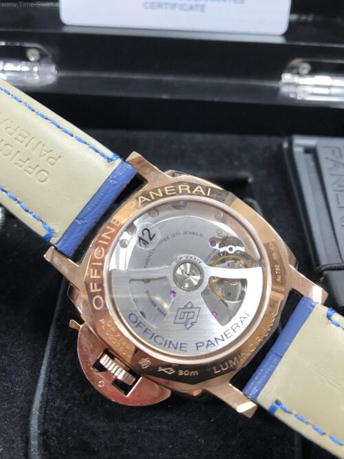 Panerai PAM756 Rose Gold White Dial 44mm Swiss