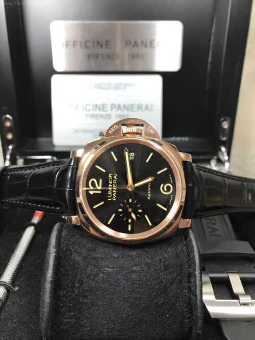 Panerai PAM908 Rose Gold Black Dial 42mm Swiss