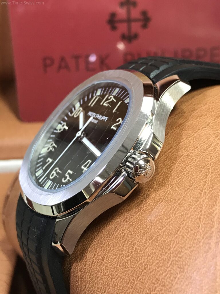 Patek Aquanaut 5167A Black Dial Rubble 41mm 3K Swiss หน้าดำ สายยาง 02