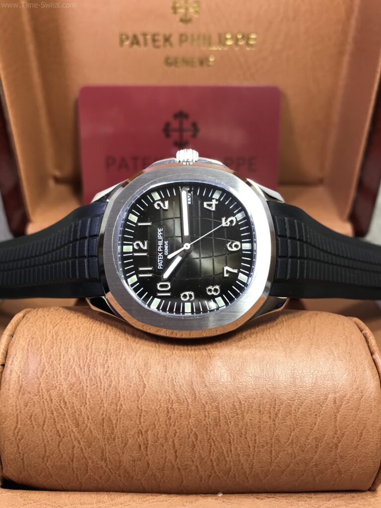 Patek Aquanaut 5167A Black Dial Rubble 41mm 3K Swiss หน้าดำ สายยาง 09