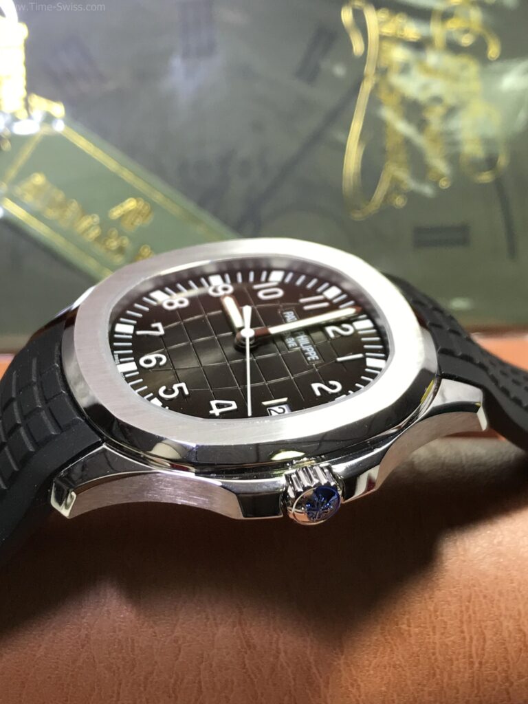 Patek Aquanaut 5167A Black Rubble 41mm Swiss เรือนเงิน หน้าดำ สายยาง 03