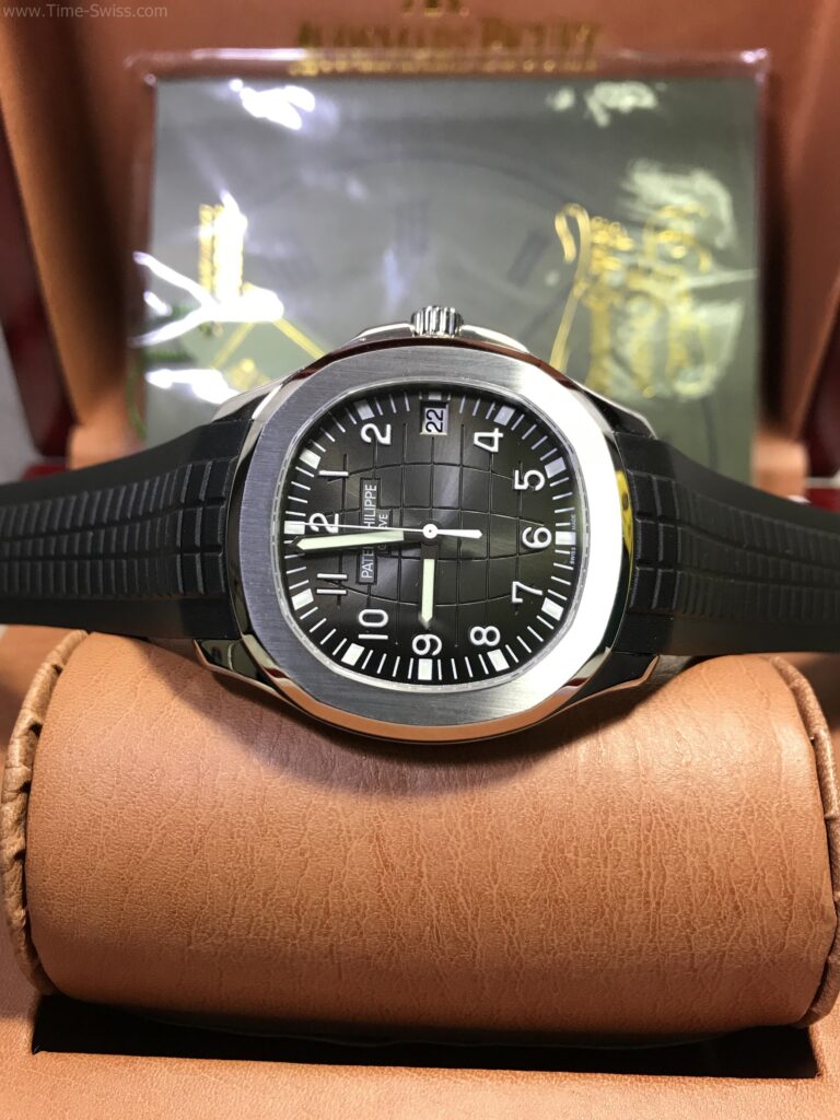 Patek Aquanaut 5167A Black Rubble 41mm Swiss เรือนเงิน หน้าดำ สายยาง 08