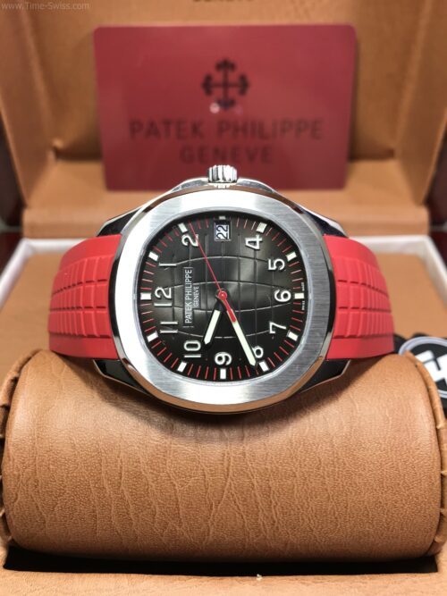 Patek Aquanaut 5167A Black Dial Red Rubble 40mm ZF Swiss