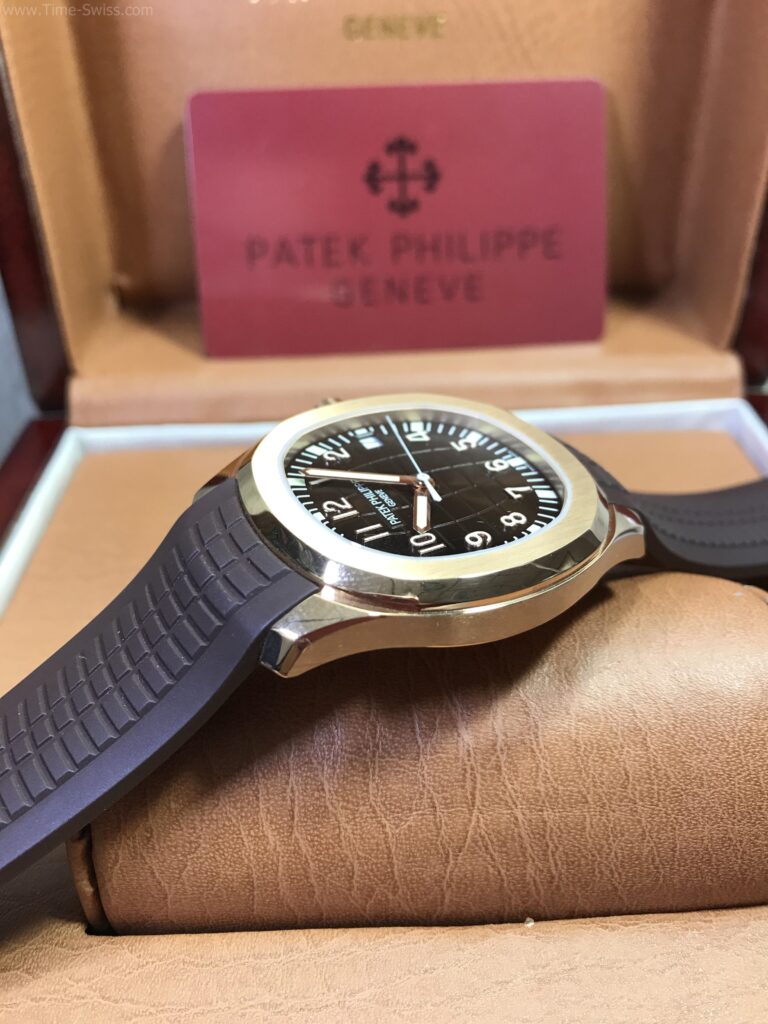 Patek Aquanaut 5167R Rose Gold Rubble 40mm ZF Swiss เรือนทอง หน้าน้ำตาล สายยางน้ำตาล 03