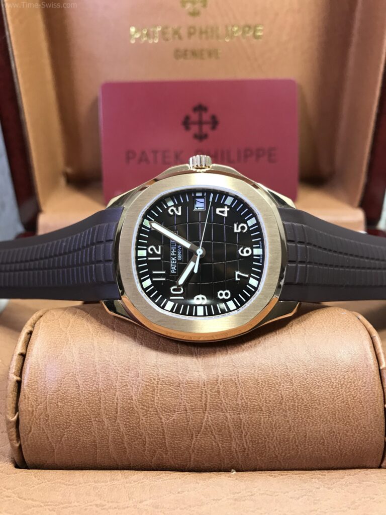 Patek Aquanaut 5167R Rose Gold Rubble 40mm ZF Swiss เรือนทอง หน้าน้ำตาล สายยางน้ำตาล 06