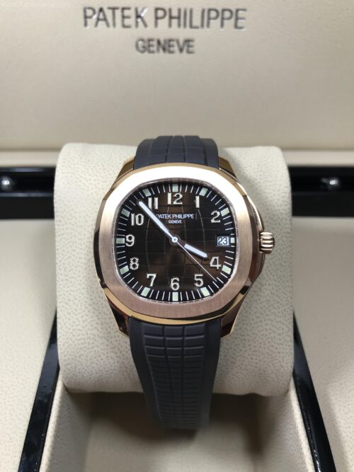 Patek Aquanaut 5167R Rose Gold Brown Dial Rubble 40mm 3K Swiss