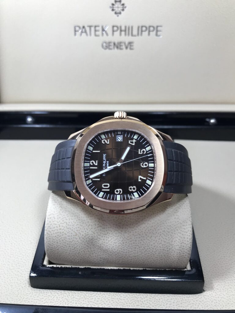 Patek Aquanaut 5167R Rose Gold Brown Dial Rubble 40mm Swiss เรือนทอง หน้าน้ำตาล สายยางดำ 07