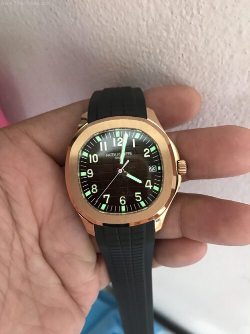 Patek Aquanaut 5167R Rose Gold Brown Dial Rubble 40mm 3K Swiss