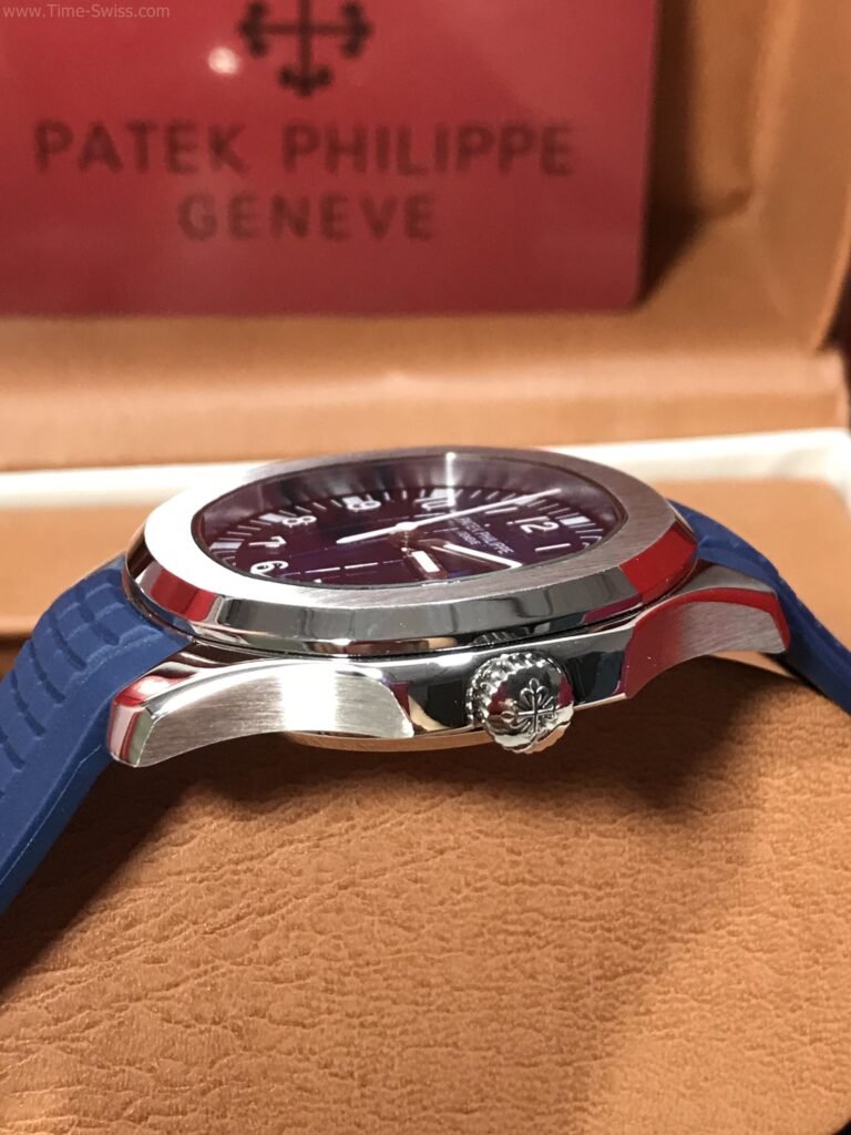 Patek Aquanaut 5168G Blue Dial Rubble 42mm CC เรือนเงิน หน้าน้ำเงิน สายยางน้ำเงิน 02