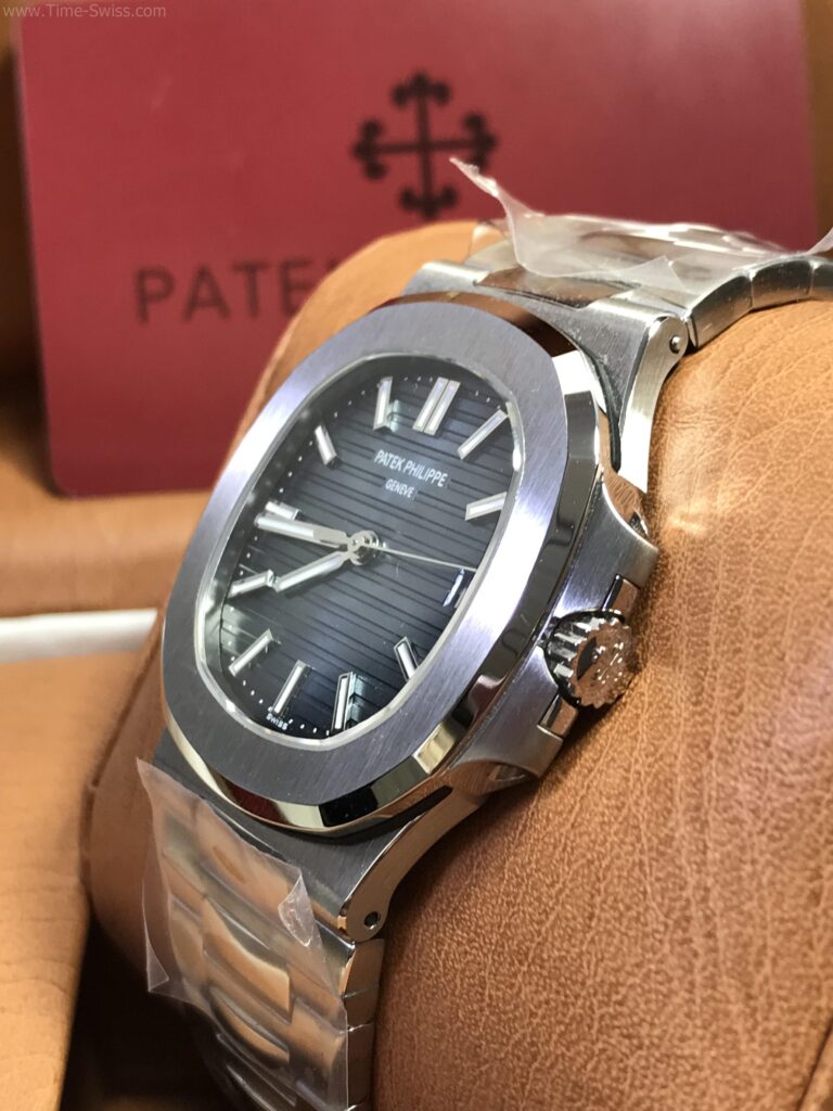 Patek Nautilus 5711 Blue Dial 40mm 3K Swiss เรือนเงิน หน้าน้ำเงิน สายเหล็ก 02