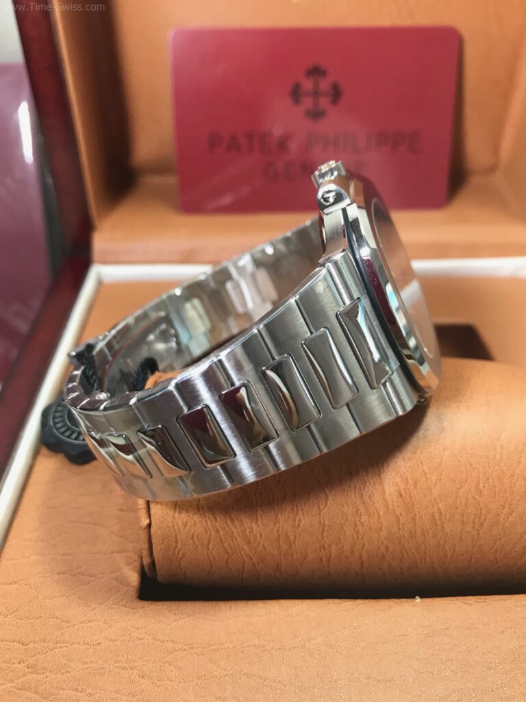 Patek Nautilus 5711 Blue Dial 40mm PPF Swiss เรือนเงิน หน้าน้ำเงิน สายเหล็ก 04