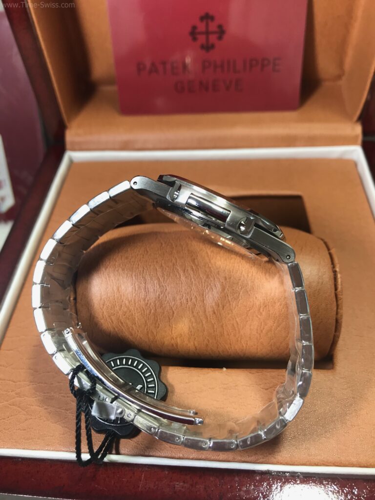 Patek Nautilus 5711 Blue Dial 40mm PPF Swiss เรือนเงิน หน้าน้ำเงิน สายเหล็ก 05