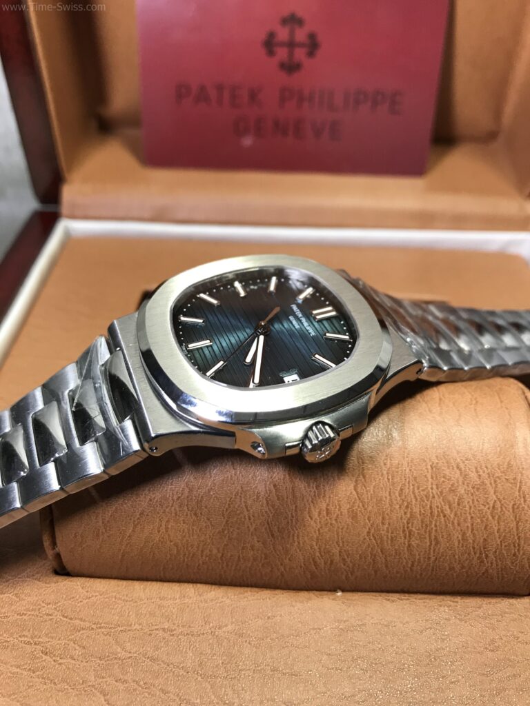 Patek Nautilus 5711-1A Blue Dial 40mm Swiss เรือนเงิน หน้าน้ำเงิน สายเหล็ก 03