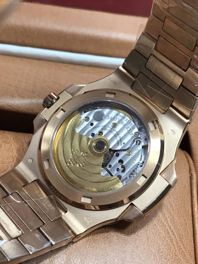 Patek Nautilus 5711 Rose Gold Brown Dial 40mm 3K Swiss เรือนทอง หน้าน้ำตาล สายทอง 07