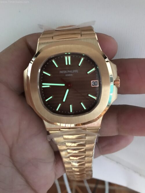 Patek Nautilus 5711 Rose Gold Brown Dial 40mm PPF Swiss