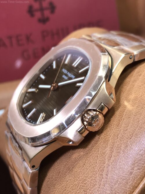 Patek Philippe Nautilus 5711-1R Rose Gold Brown Dial 40mm Swiss