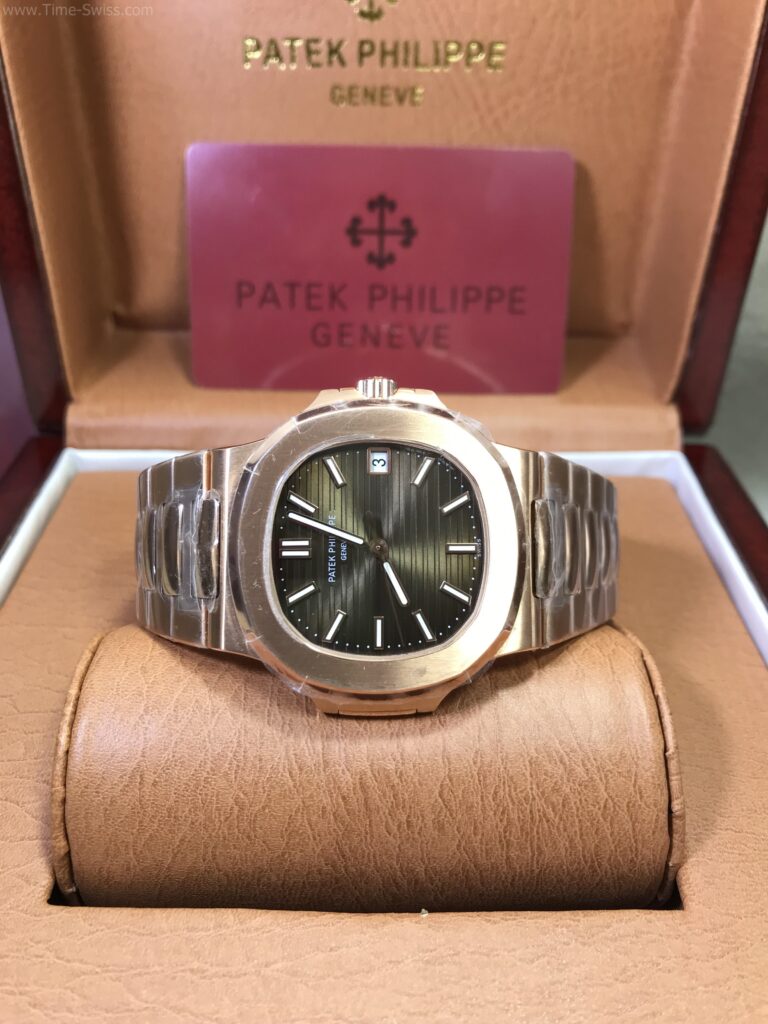 Patek Nautilus 5711-1R Rose Gold Brown Dial 40mm Swiss เรือนทอง หน้าน้ำตาล สายทอง 06