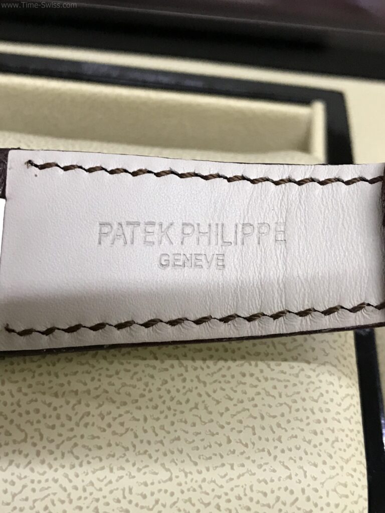 Patek Nautilus 5712R Power Rose Gold 40mm Leather Strap Swiss เรือนทอง หน้าน้ำตาล สายหนังน้ำตาล 05