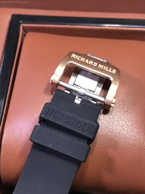 Richard Mille RM007 Rose Gold Diamond Red Dial 28mm Ladies Swiss