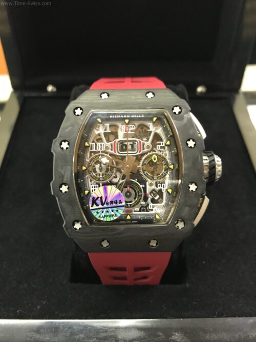 Richard Mille RM011-03RG003 Carbon Red Rubber 42mm KV Swiss