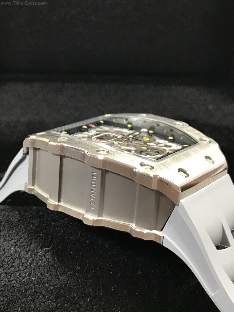 Richard Mille RM011-03RG003 Grey Rubber 42mm KV Swiss เรือนเงิน สายยางเทา 03