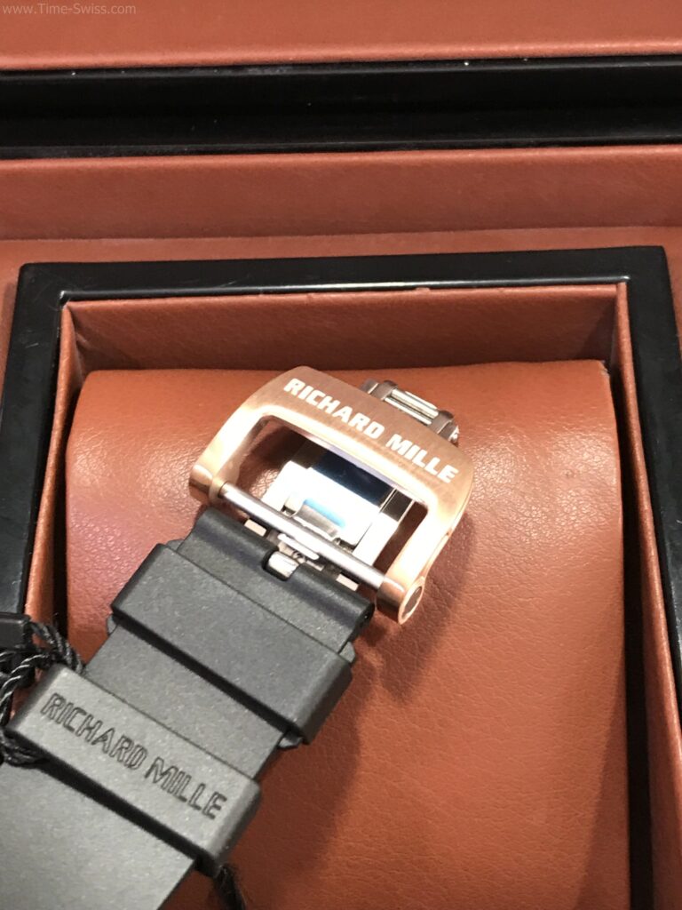 Richard Mille RM011-03RG003 Rose Gold Black Rubber 42mm KV Swiss เรือนทอง สายยางดำ 03