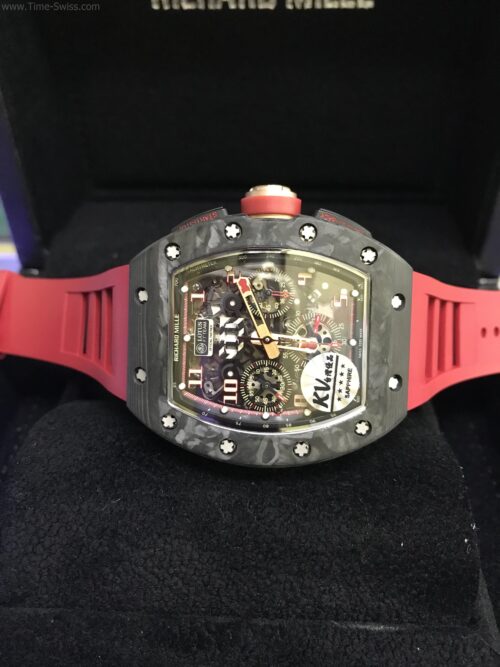 Richard Mille RM011 Lotus F1 Team Carbon Red Rubber 42mm KV Swiss