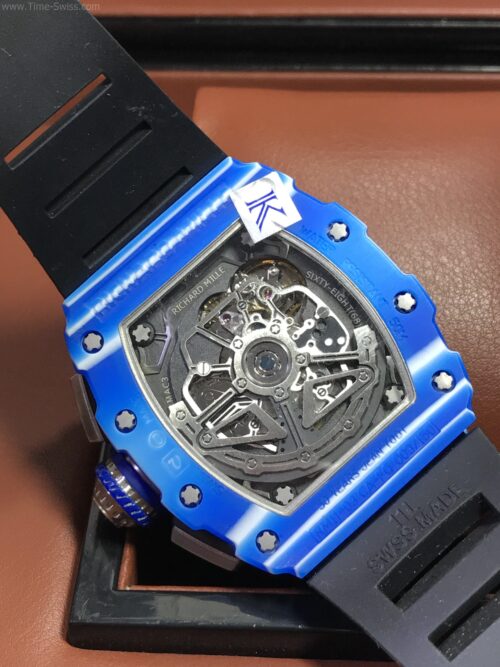 Richard Mille RM011-03 Blue Carbon Black Rubber 42mm Swiss