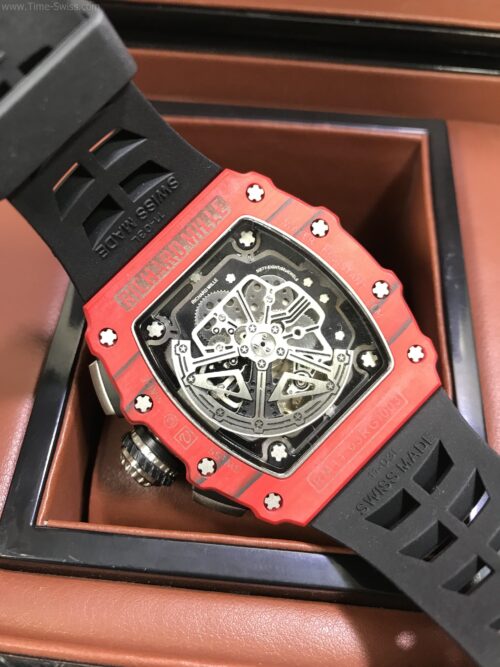 Richard Mille RM011-03 Red Carbon Black Rubber 42mm Swiss