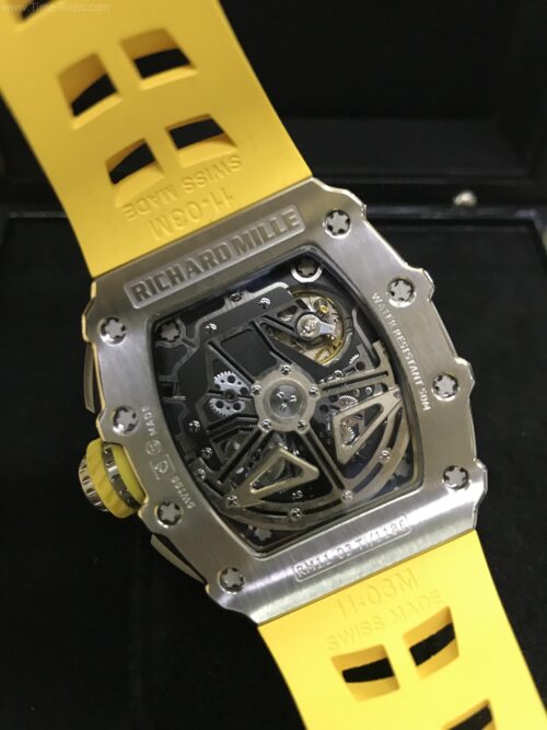 Richard Mille RM011-03 Black Dial 42mm Yellow Rubber KV Swiss