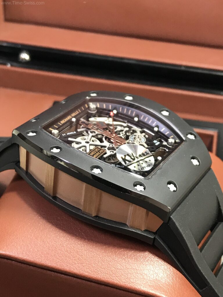 Richard Mille RM035 Black Toro Ceramic 39mm KV Swiss เรือนเซลามิกดำ หน้าเปลือย 02