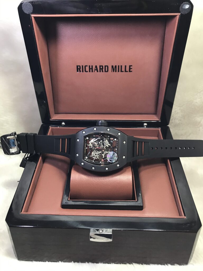 Richard Mille RM035 Black Toro Ceramic 39mm KV Swiss เรือนเซลามิกดำ หน้าเปลือย 07