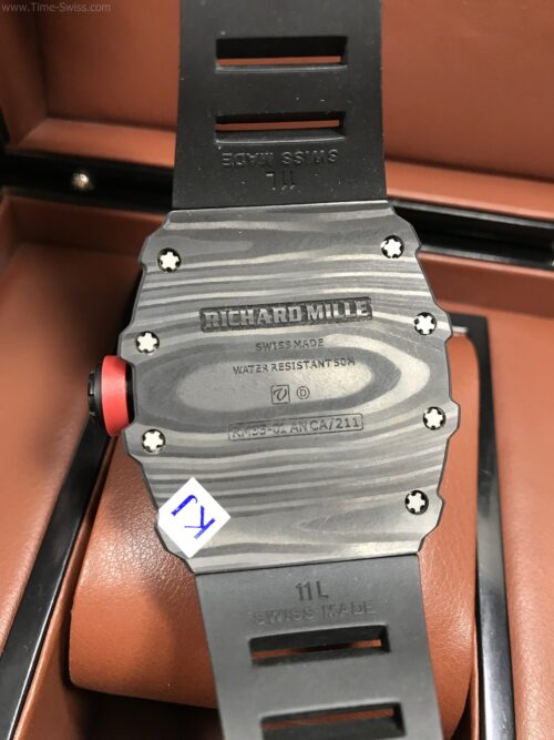 Richard Mille RM035-01 Carbon Black Rubber 40mm KV Swiss