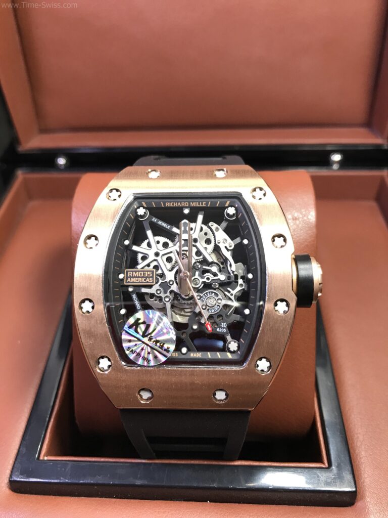 Richard Mille RM035 Gold Toro 39mm KV Swiss เรือนทอง หน้าเปลือย 01