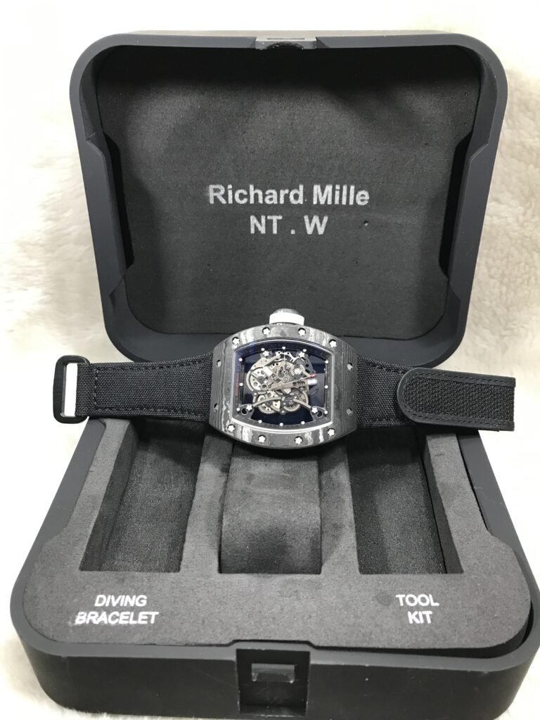 Richard Mille RM035 Rafael Nadal Carbon Black Cloth 42mm KV Swiss ขอบในดำ สายผ้าดำ 08