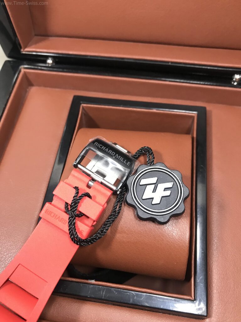 Richard Mille RM035-02 Carbon Red Rubber 43mm ZF Swiss V4 เรือนรมดำลาย สายยางแดง 05