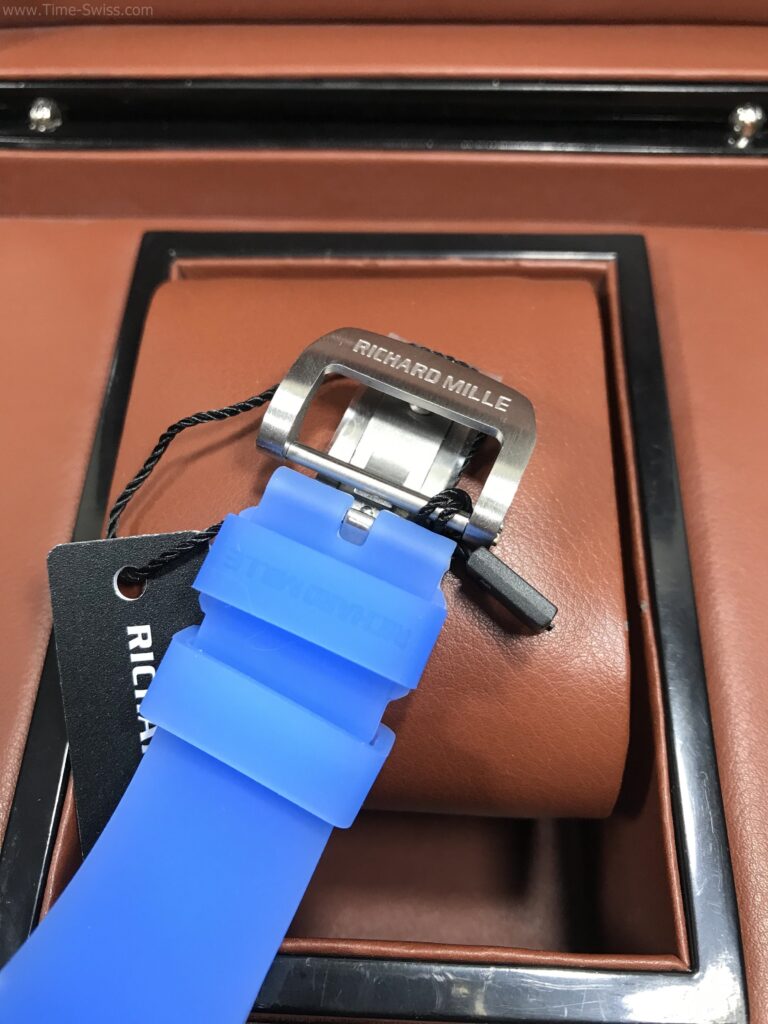 Richard Mille RM1201 Acrylic Blue Tourbillion 42mm RMF Swiss เรือนใสน้ำเงิน สายยางใสน้ำเงิน 04