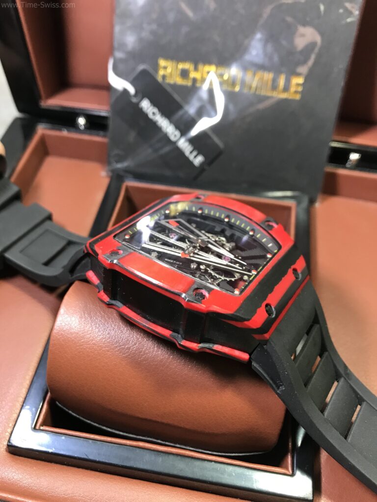 Richard Mille RM27-03 Red Carbon V Dial 43mm Swiss เรือนแดง หน้าV 03