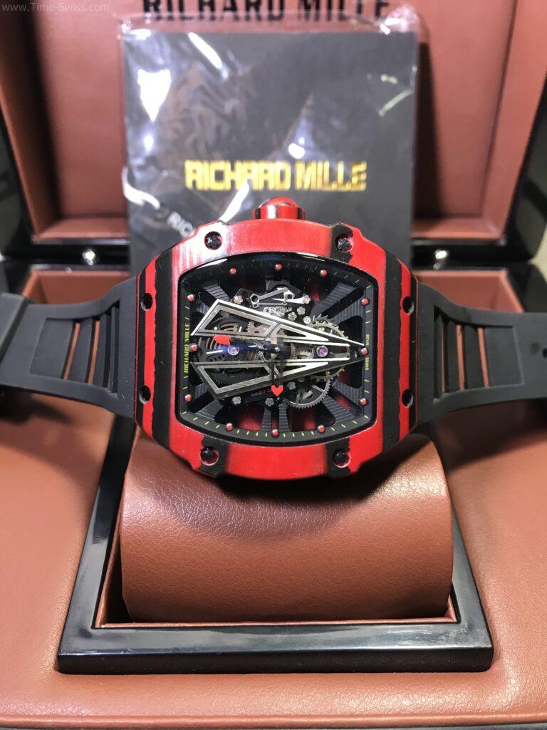 Richard Mille RM27-03 Red Carbon V Dial 43mm Swiss เรือนแดง หน้าV 06