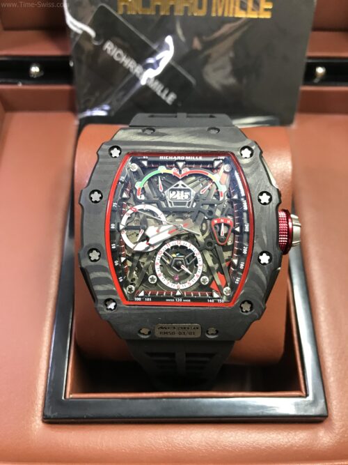 Richard Mille RM50-03 Launches Carbon Tourbillon Rubber 43mm Swiss