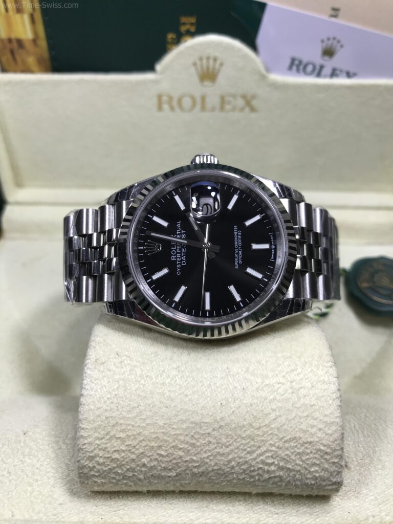 Rolex Datejust Black Jubilee 36mm Clean Swiss เรือนเงิน หน้าดำขีด สายจูบีลี่5ข้อ 07